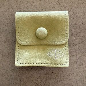 Van Cleef & Arpels Green Suede Ring Pouch